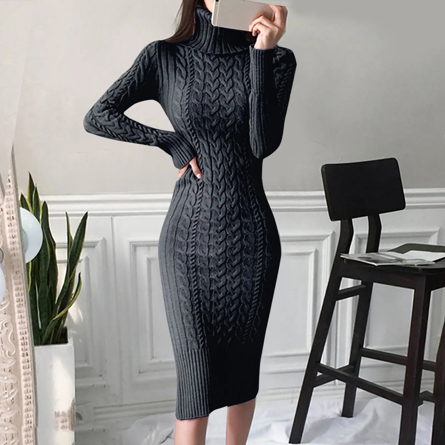 LunoraTurtleneck™ Dresses